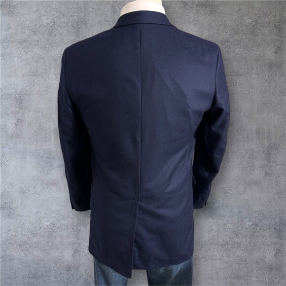 CORBIN 100% Cashmere Mens Navy Blazer 42R Sport Coat 2-Button Jacket Suits - Picture 4 of 13